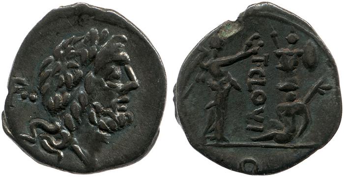 RRC 332/1a, реверс, bm