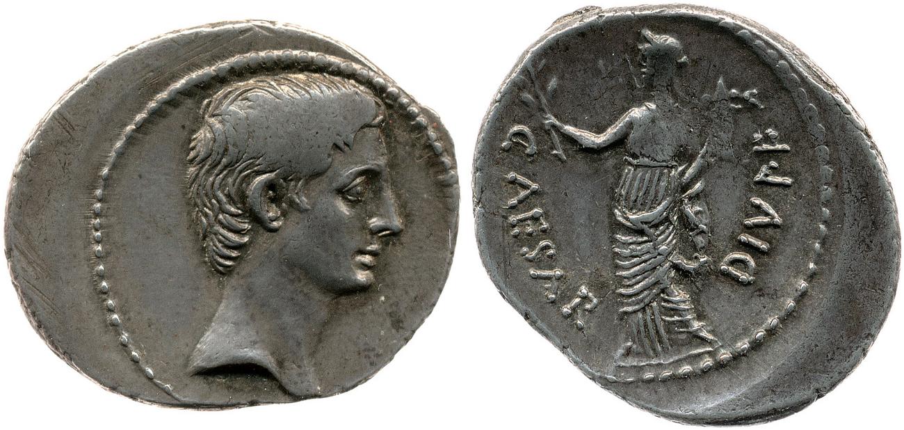 RIC I (second edition) Augustus 252, аверс, bm