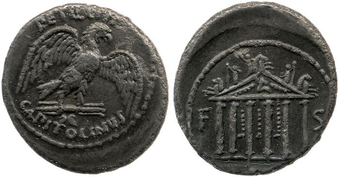 RRC 487/2c, реверс, bm