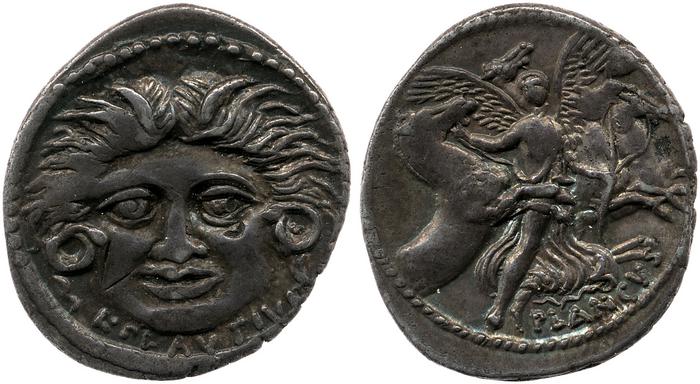 RRC 453/1a, реверс, bm