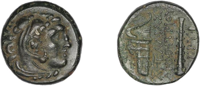 Erythrae Kinns 1980 Period III.1, AE 5, реверс, bm