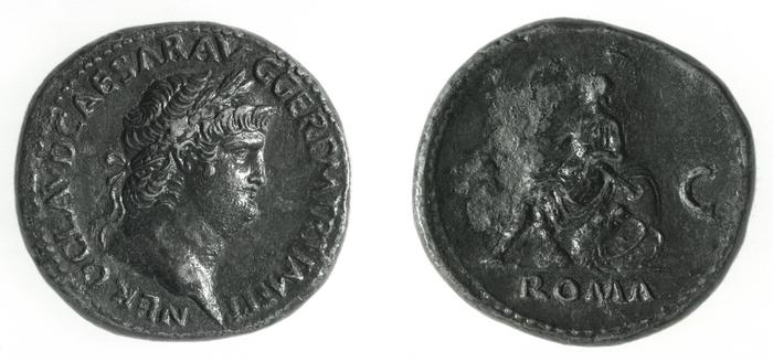 RIC I (second edition) Nero 273, реверс, bm