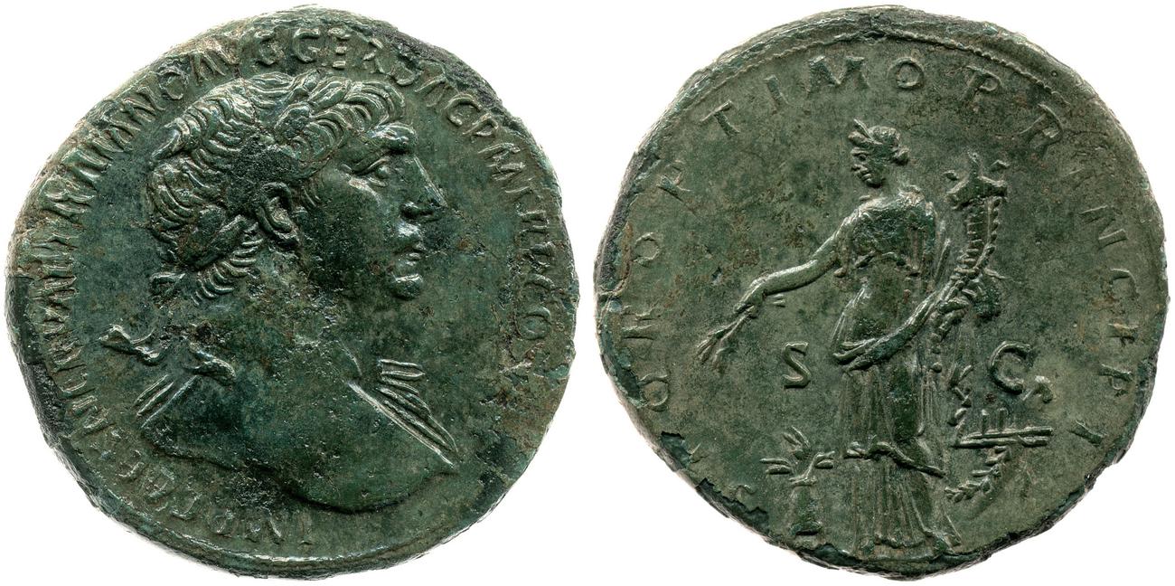 RIC II Trajan 492, аверс, bm