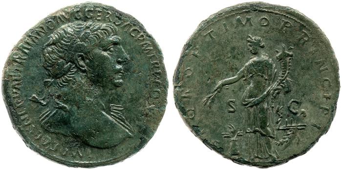 RIC II Trajan 492, реверс, bm