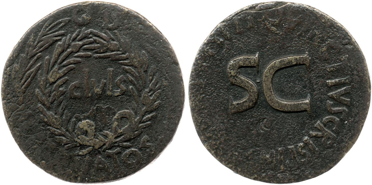 RIC I (second edition) Augustus 329, аверс, bm