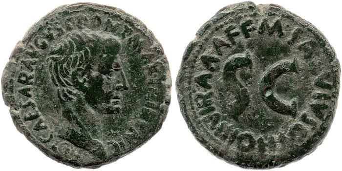 RIC I (second edition) Augustus 431, реверс, bm