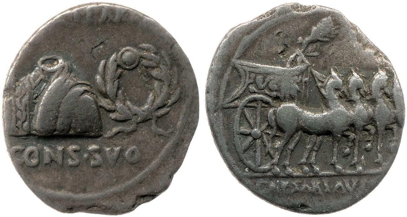 RIC I (second edition) Augustus 100, аверс, bm