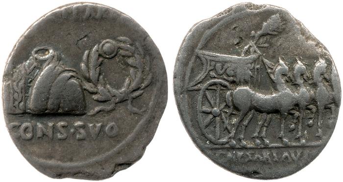 RIC I (second edition) Augustus 100, реверс, bm