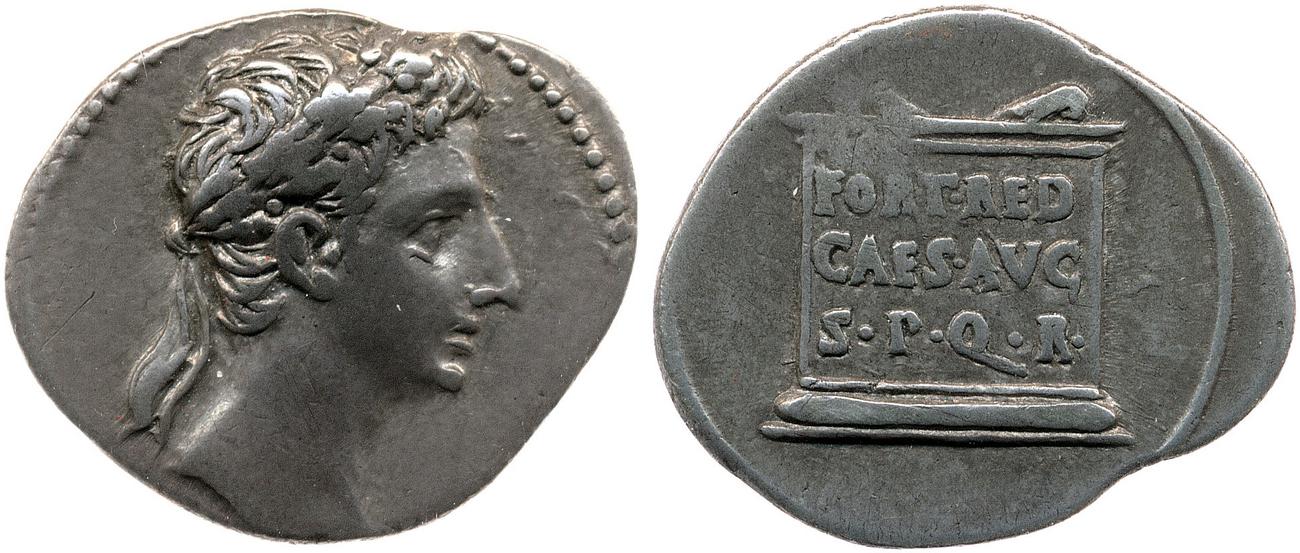 RIC I (second edition) Augustus 54A, аверс, bm