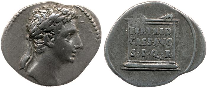 RIC I (second edition) Augustus 54A, реверс, bm