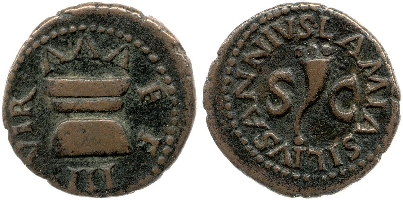 RIC I (second edition) Augustus 422, аверс, bm