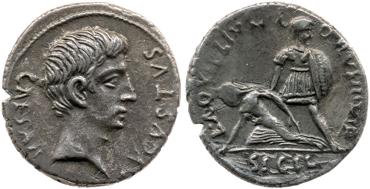 RIC I (second edition) Augustus 310, obverse, bm