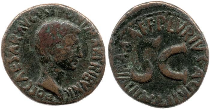 RIC I (second edition) Augustus 427, реверс, bm