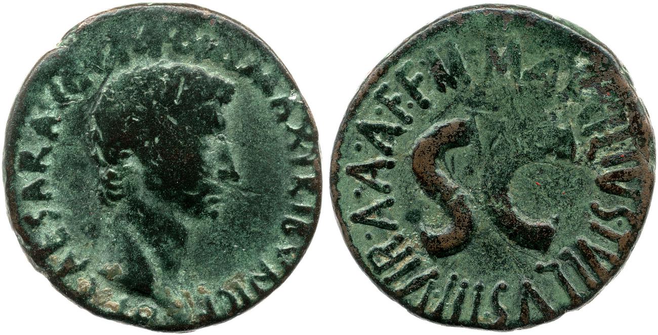 RIC I (second edition) Augustus 435, аверс, bm