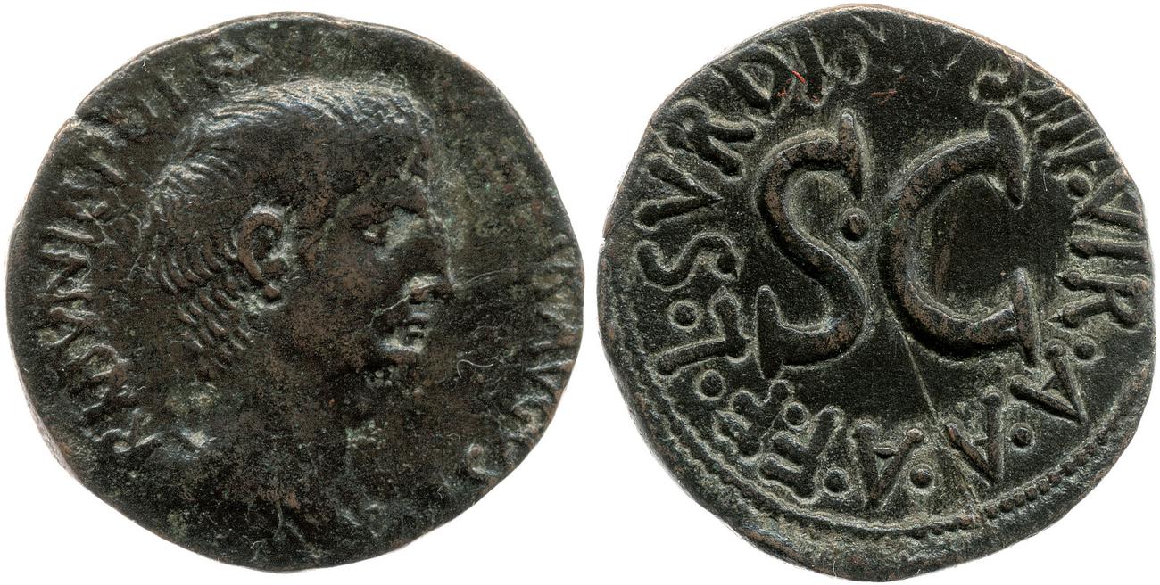 RIC I (second edition) Augustus 386, аверс, bm
