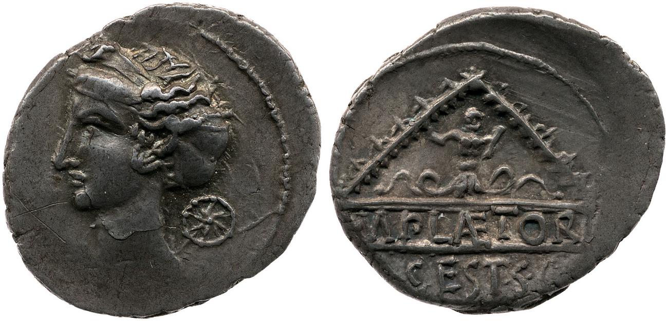 RRC 405/1b, аверс, bm