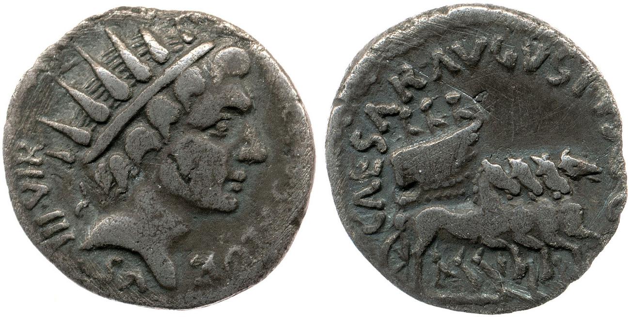 RIC I (second edition) Augustus 303, obverse, bm