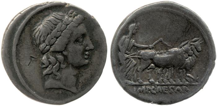 RIC I (second edition) Augustus 272, реверс, bm
