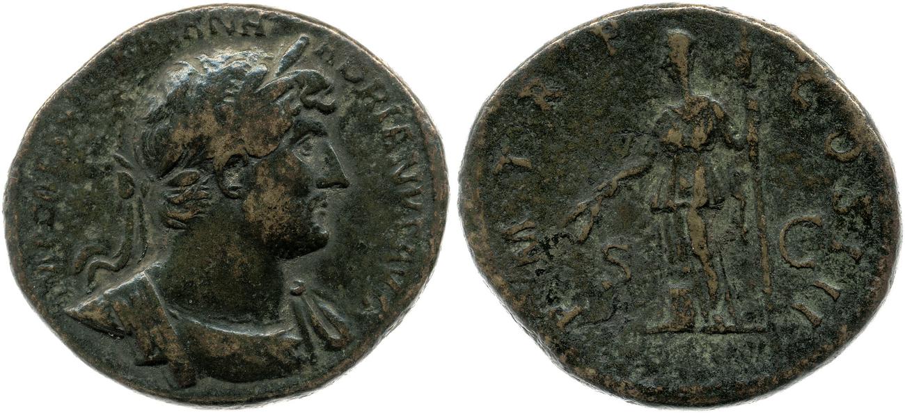 RIC II, Part 3 (second edition) Hadrian 660, аверс, bm