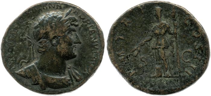 RIC II, Part 3 (second edition) Hadrian 660, реверс, bm