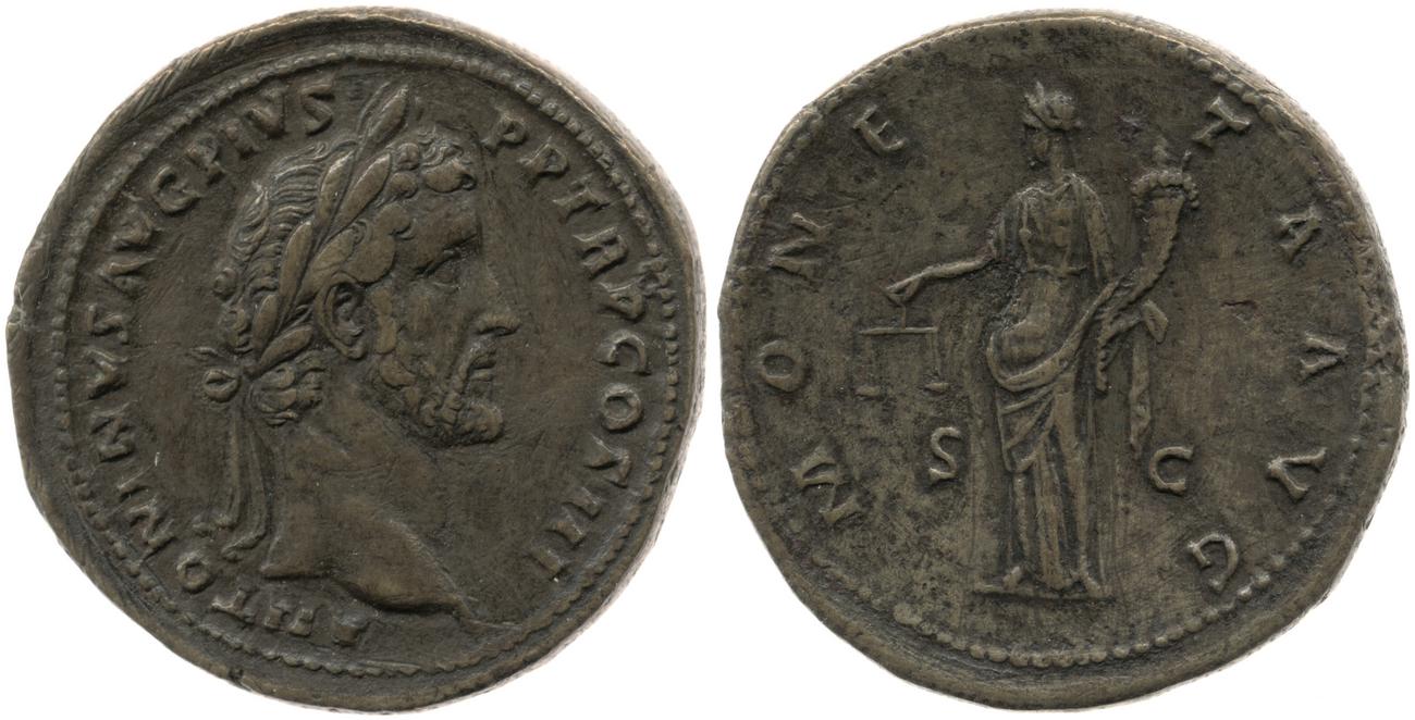 аверс RIC III Antoninus Pius 610a