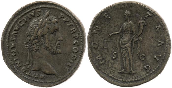 реверс RIC III Antoninus Pius 610a