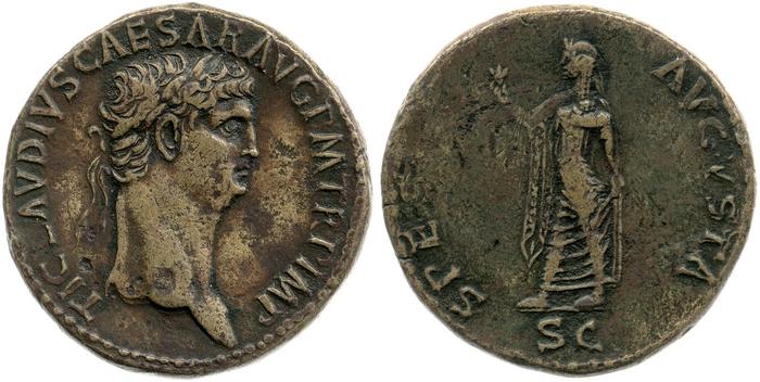 RIC I (second edition) Claudius 99, реверс, bm