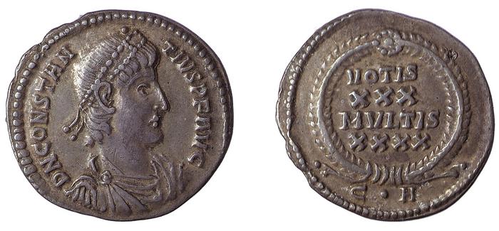RIC VII Constantinople 102, реверс, bm