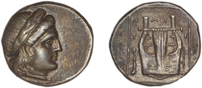 Mytilene Babelon 1910 2243-50, реверс, bm