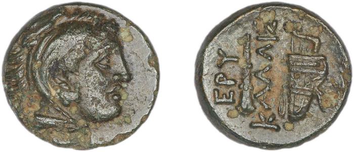 Erythrae Kinns 1980 Period III.1, AE 7, реверс, bm