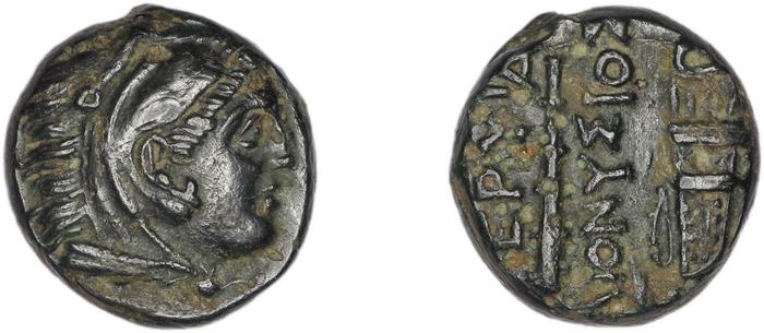 Erythrae Kinns 1980 Period III.1, AE 7, реверс, bm