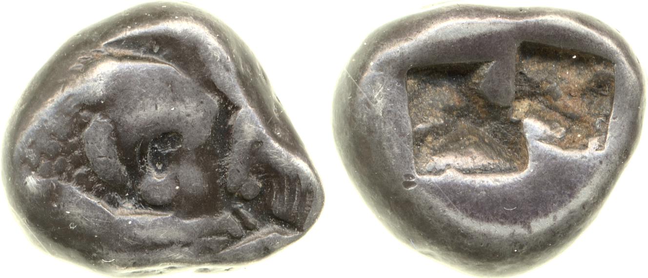 Sardis Carradice 1987 Croeseid A heavy, аверс, bm