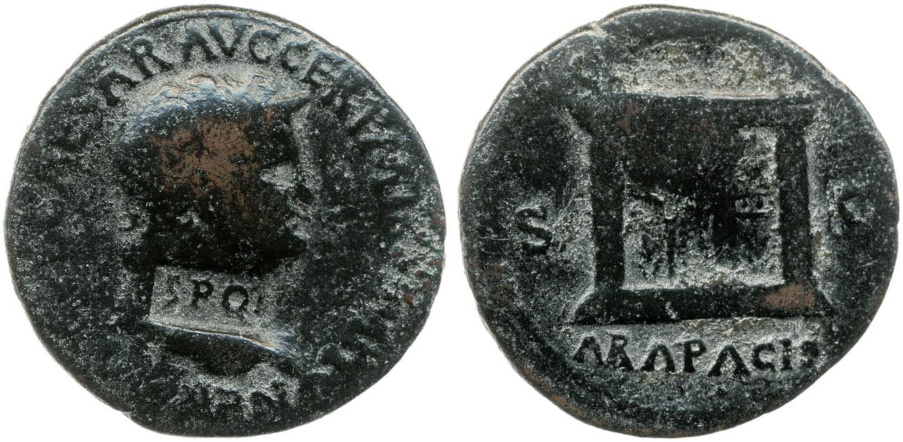 RIC I (second edition) Nero 458, аверс, bm