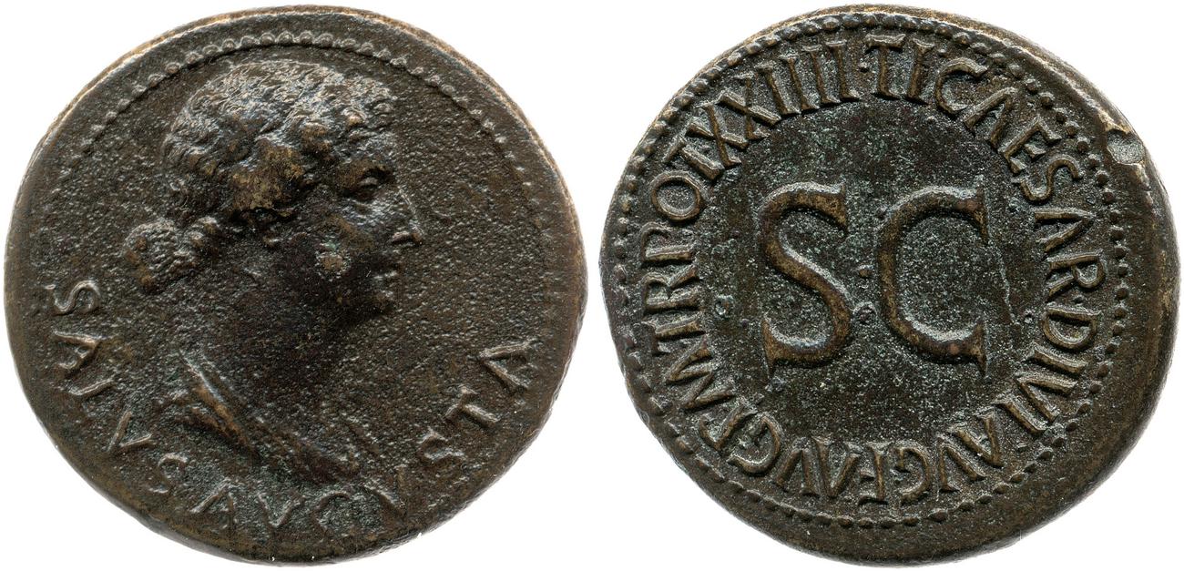 RIC I (second edition) Tiberius 47, аверс, bm