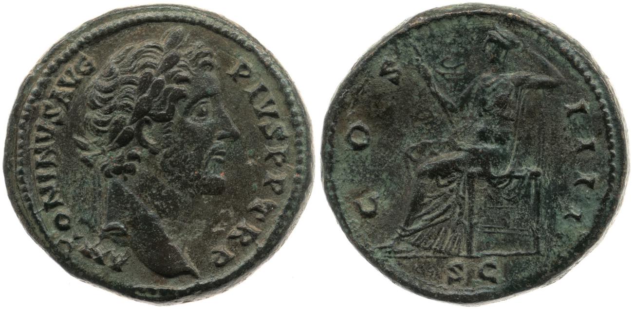 RIC III Antoninus Pius 764, аверс, bm