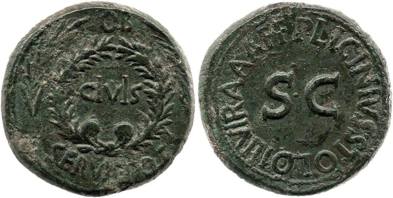 RIC I (second edition) Augustus 345, аверс, bm