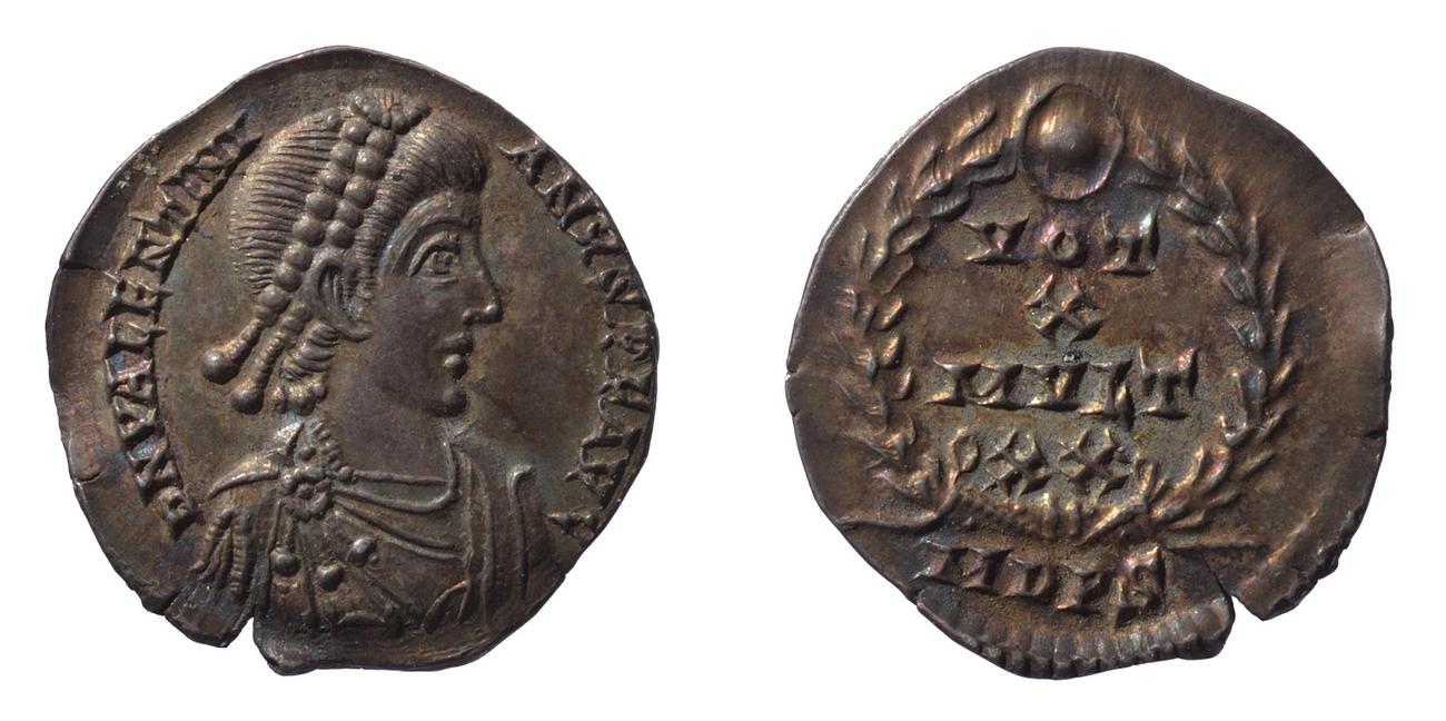 RIC IX Mediolanum 14A, аверс, bm