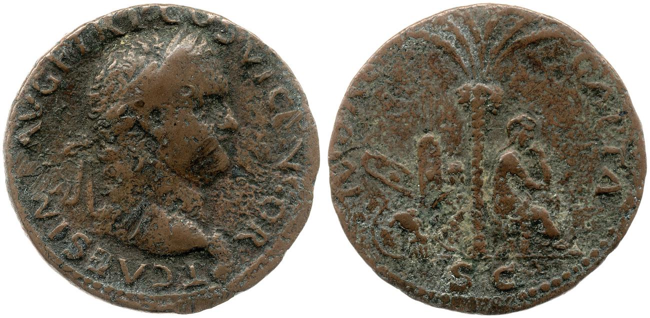RIC II, Part 1 (second edition) Vespasian 1268, аверс, bm