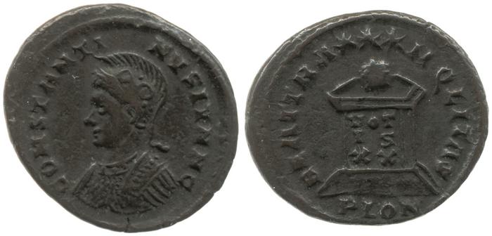 RIC VII Londinium 287, реверс, bm