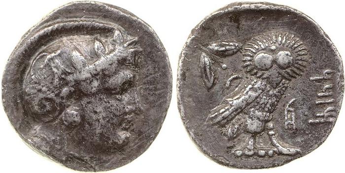Mazaces Egypt van Alfen 2002 VI Athenian imitations, реверс, bm