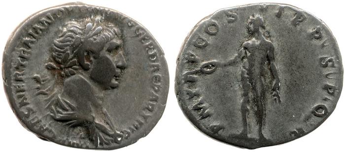 RIC II Trajan 349, реверс, bm