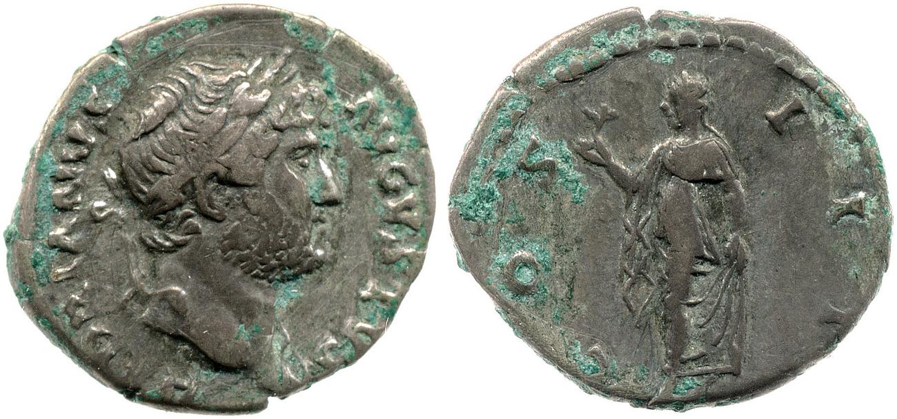 RIC II, Part 3 (second edition) Hadrian 714, аверс, bm