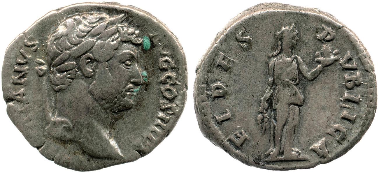 аверс RIC II, Part 3 (second edition) Hadrian 2199