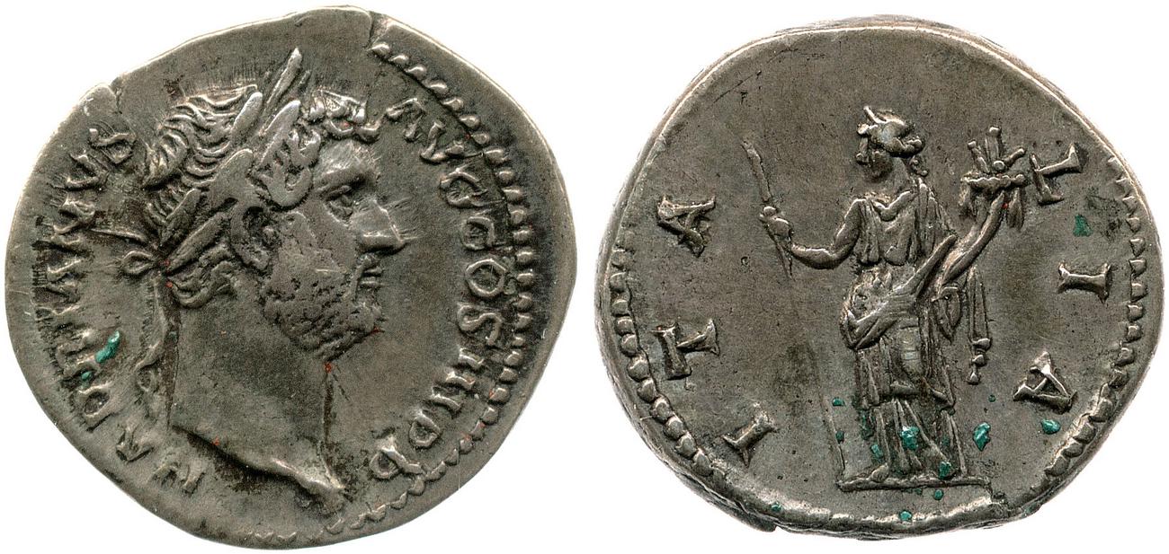 аверс RIC II, Part 3 (second edition) Hadrian 1540