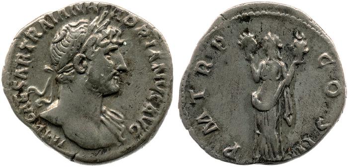 RIC II, Part 3 (second edition) Hadrian 215, реверс, bm