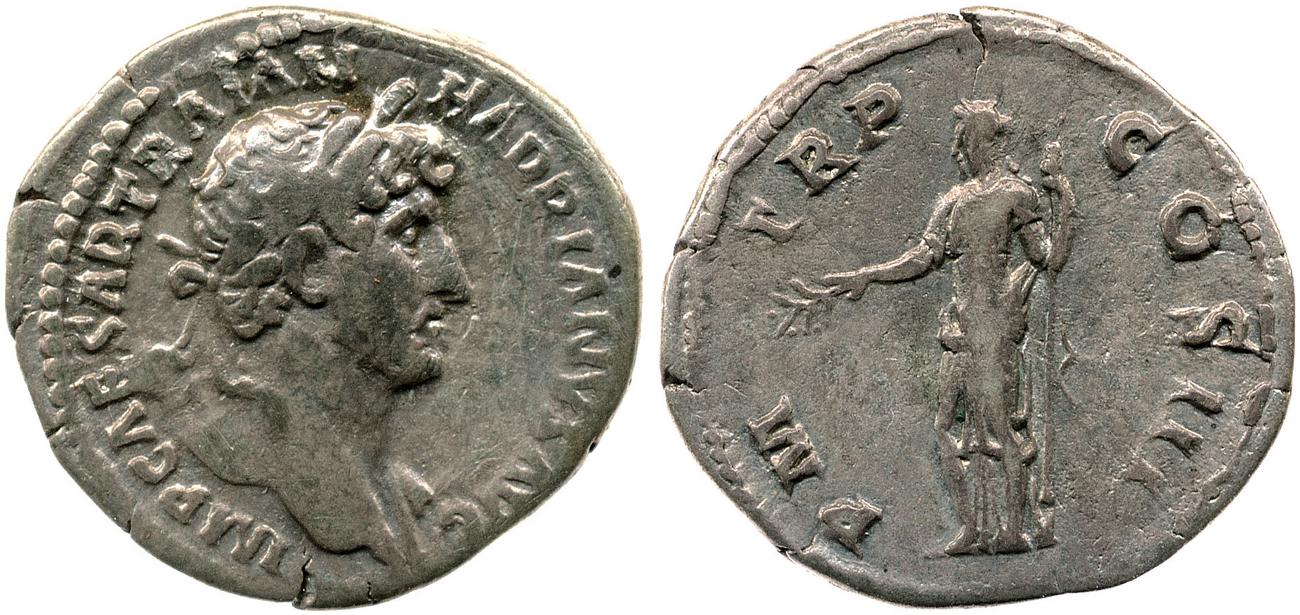 RIC II, Part 3 (second edition) Hadrian 223, аверс, bm