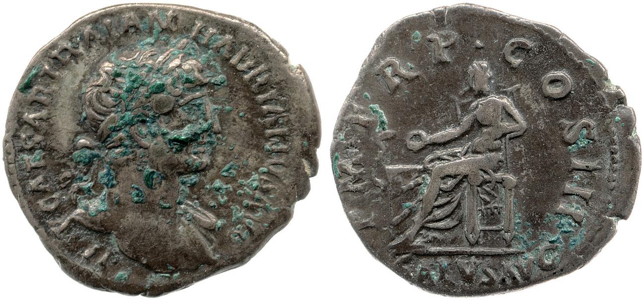 RIC II, Part 3 (second edition) Hadrian 198, аверс, bm