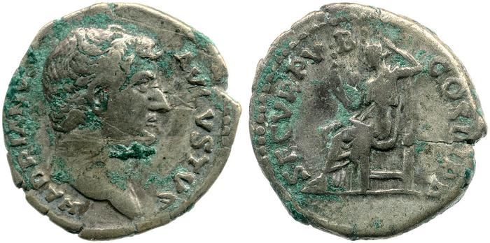 RIC II, Part 3 (second edition) Hadrian 1126, реверс, bm