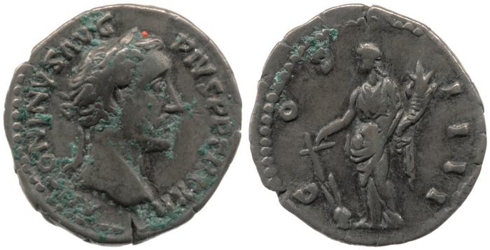 реверс RIC III Antoninus Pius 179