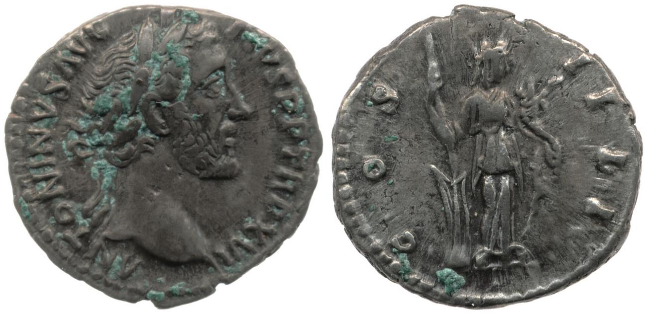 RIC III Antoninus Pius 222, аверс, bm